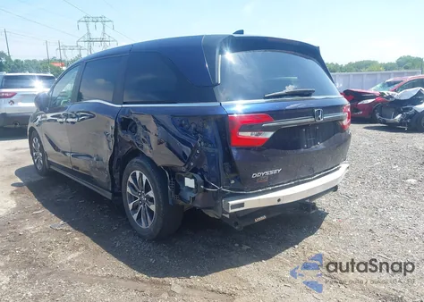 2024 Honda Odyssey Ex-L from USA, damaged, VIN 5FNRL6H61RB000002